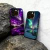 Northern Lights  Phone Case For iPhone 17,16,15,14,13,12,11 Plus,Pro Max,XS,Colorful Silver Black Cover