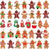 Multi-piece Gingerbread Men Christmas Ornaments: Free Combination for Tree, Fireplace, Home & Party Decor