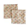 Mashuuru Coaster Kinran 2-Piece Set Nishijin Weave Japanese Pattern Made Shippou Beige