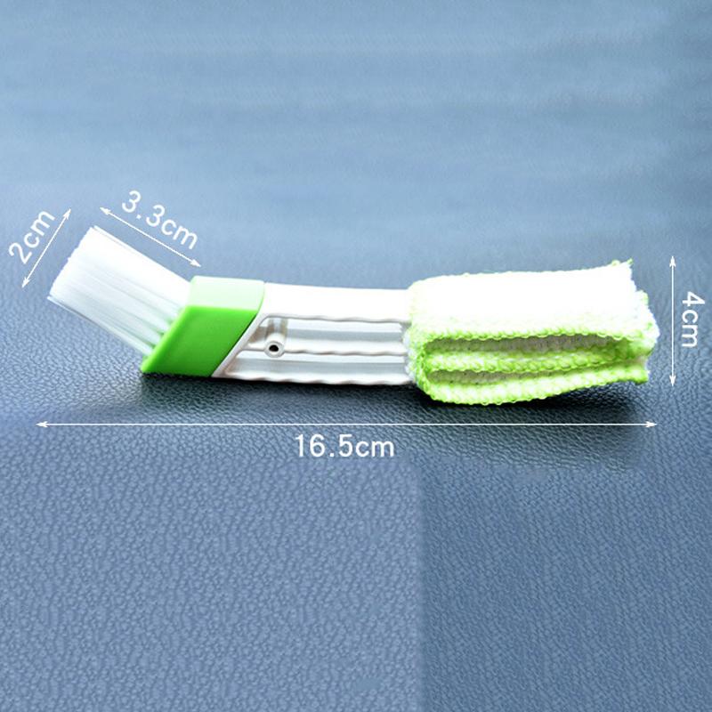 Double Head Car Detail Cleaning Brushes Car Air Vent Cleaning Conditioner Grille Duster Wipe Brushes Car Interior Cleaning Tools