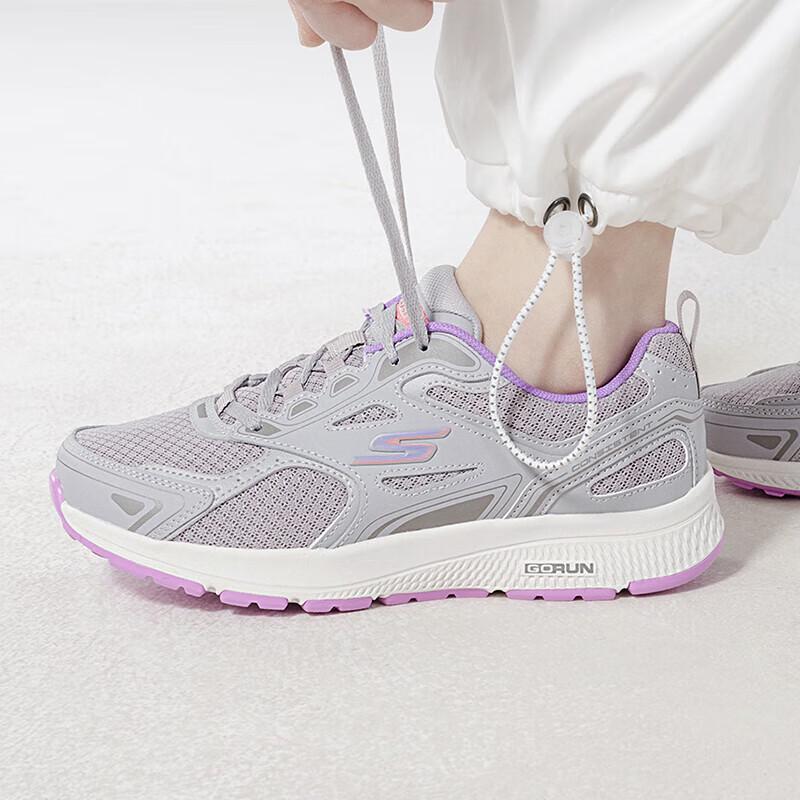 

Skechers Women s 128075-GYLV Cushioned Sports Shoes EU 35.5