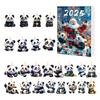 2025 Christmas Panda Advent Calendar Cartoon 2D Acrylic Panda Pendant Countdown Calendar Multifunctional Home Decorations