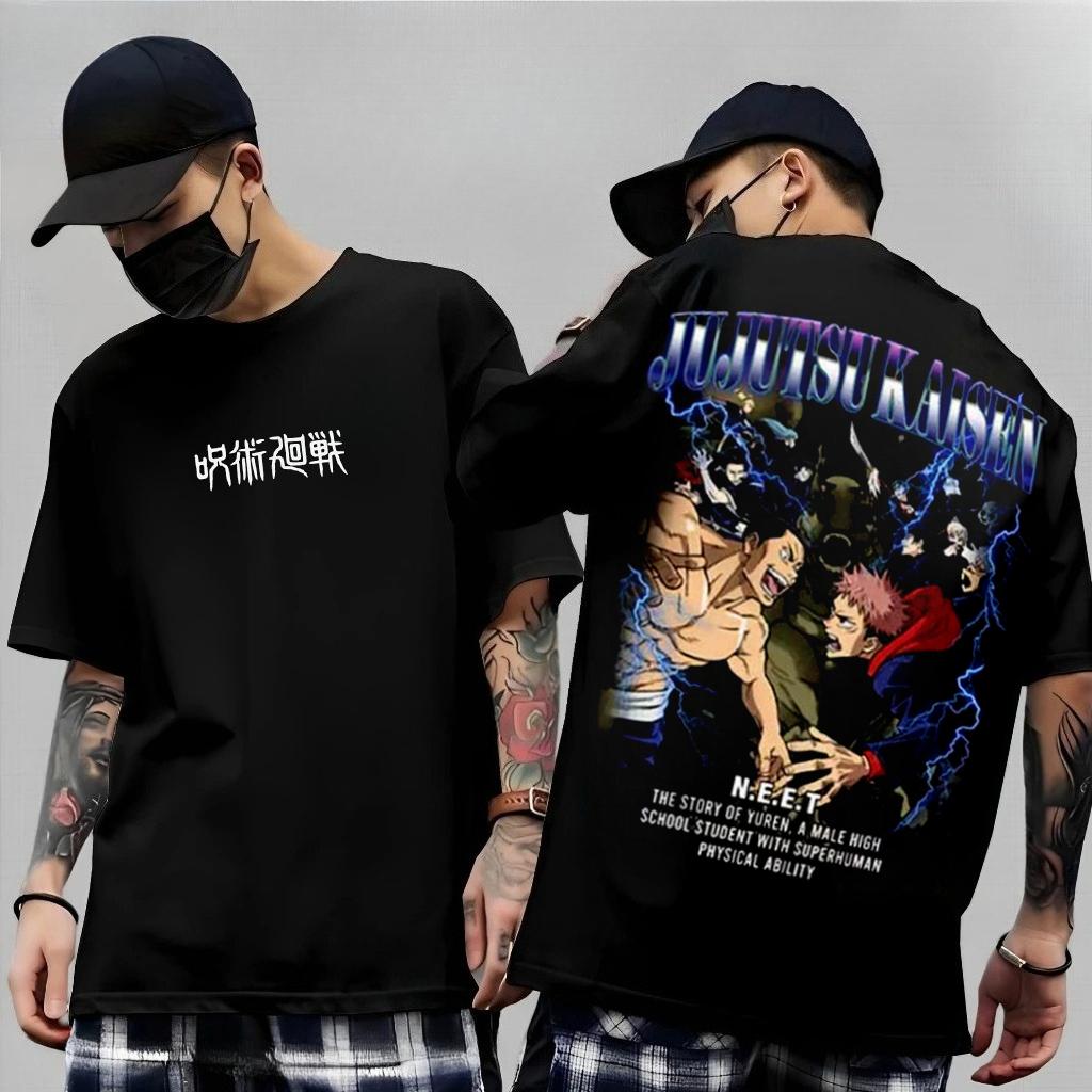 Anime Gojo Satoru Jujutsu Kaisen Printed T-shirt Men's and Women's T-shirt Men's Top Sports T-shirt Men's T-shirt Summer Tee New