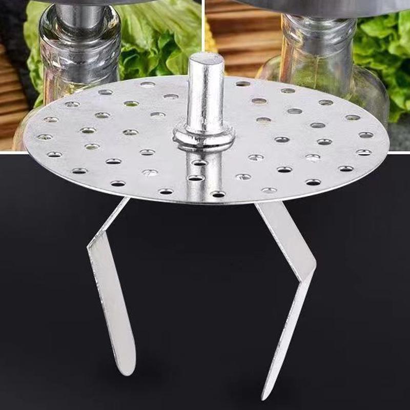 304 Stainless Steel Funnel with Filter Screen - Non-Magnetic, Thickened, Hangable Wine and Oil Pouring Tool
