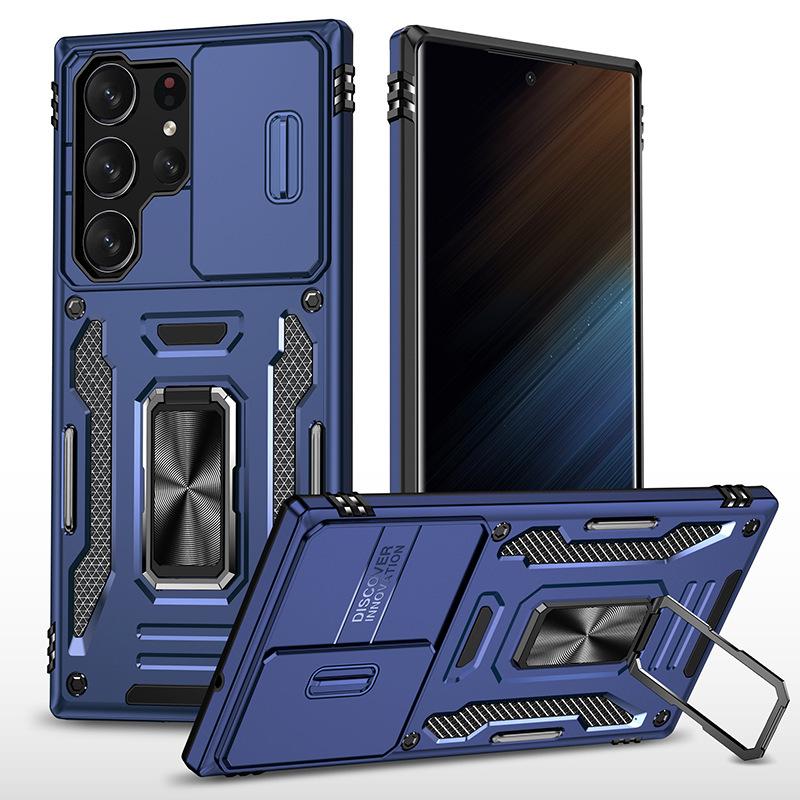 Custodia per telefono Samsung S25 Ultra: Design Finestra a Copertura Totale per S24 Ultra, S23 FE, Custodia Protettiva Anti-Caduta S22