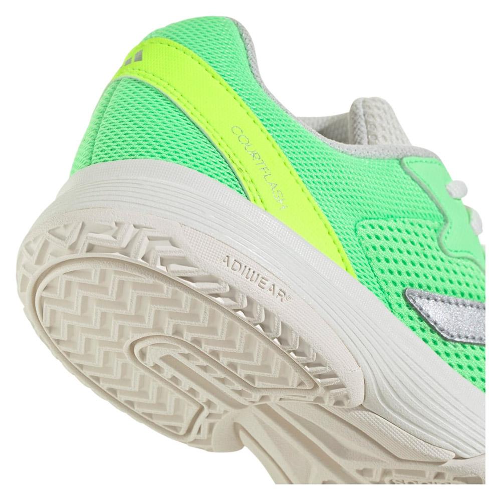 Adidas courtflash sneakers breathable Pure Teal/Silver Metallic/Lucid Lemon