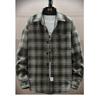 Trendy Plus Size Men's Casual Jacket - Loose Fit Spring/Autumn Versatile Workwear Top