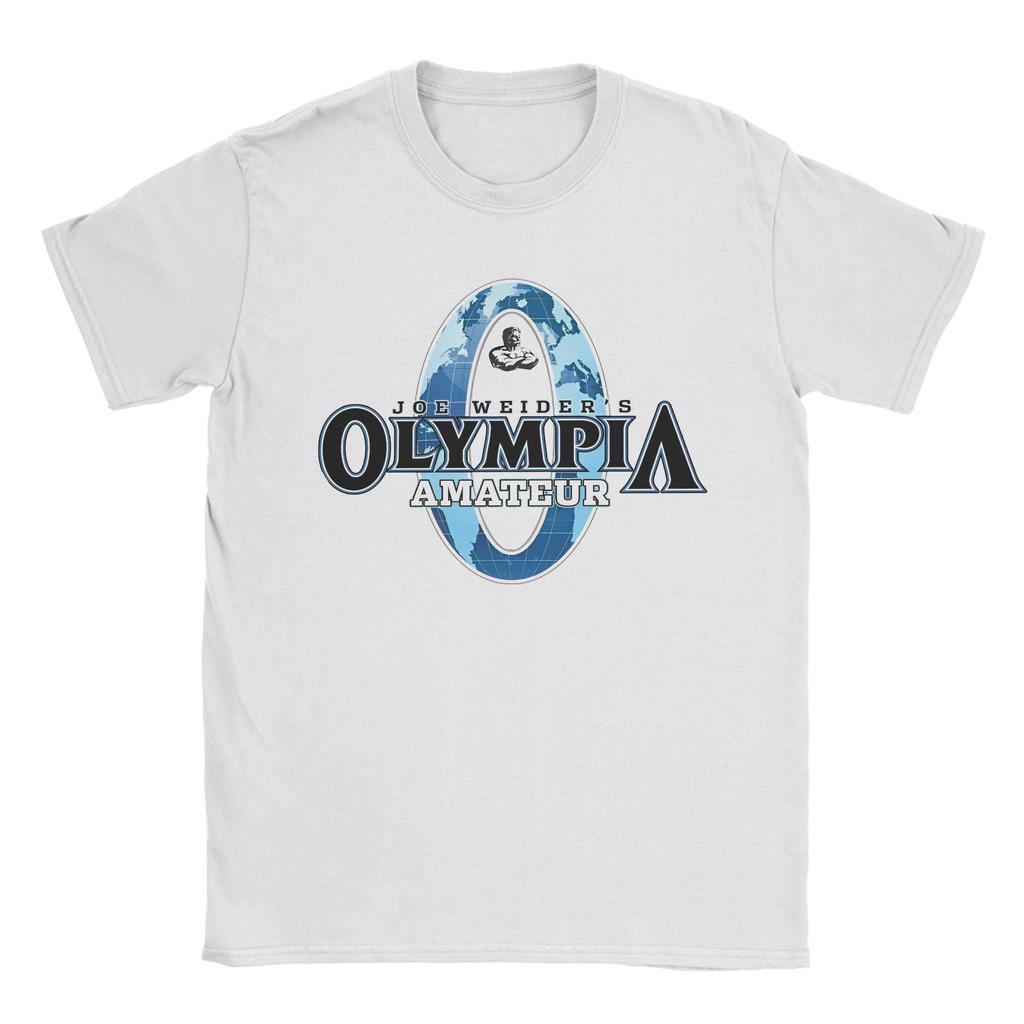 Olympia Joe Weider Tričko Plážové Módní Trička Pánské Bavlna Kulatý Výstřih 4XL 5XL 6XL Trička Krátký Rukáv Y2K Základní Tričko