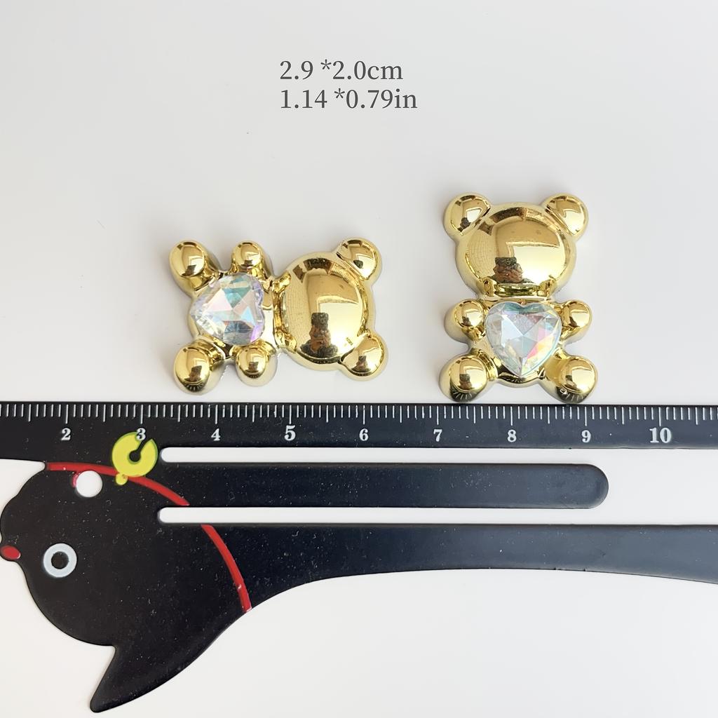 5 Mixed DIY Animal and Bear Flat Back Scrapbook Wedding Stickers Button Earrings Hair Accessories Jewelry Crafts Decorative Stic