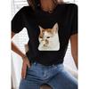 Polyester Women's Short Sleeve Crew Neck Top Comfortable Lounge Wear