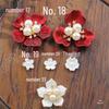 ABS Imitation Pearl Large Flower Center with Three, Four, and Five-Petal Options