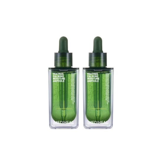 MEDIHEAL Tea Tree Calming Moisture Ampoule Soothing Hydrating Serum 50ml x2