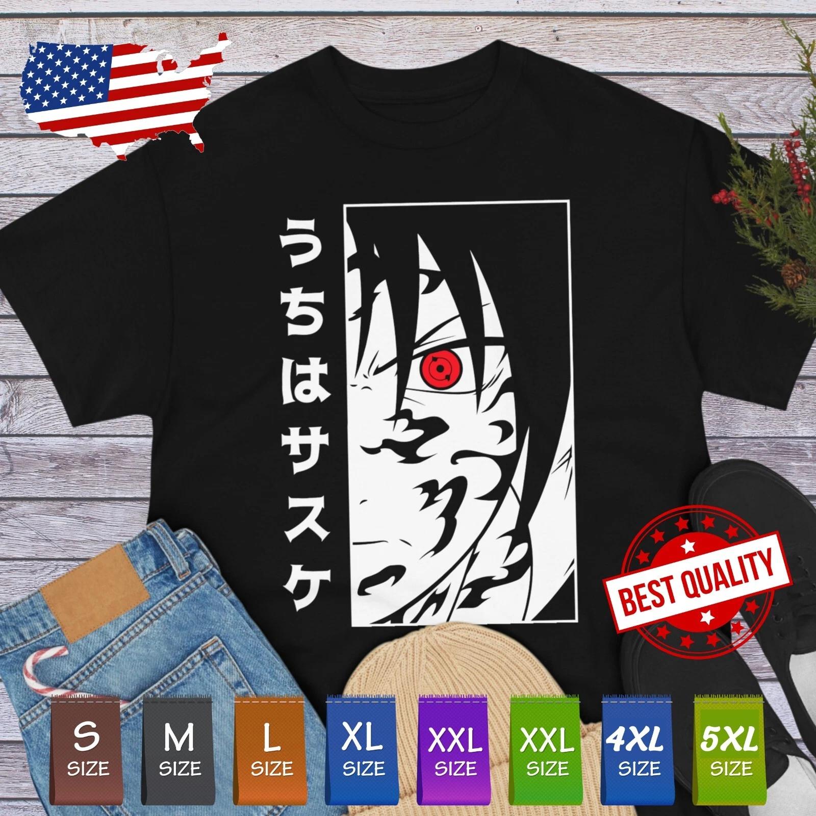 Sasuke Uchiha T Shirt Naruto Anime Clothing Manga Tee Cosplay Japanese Itachi L
