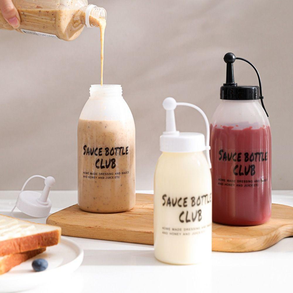 Ketchup-Senf-Gewürz-Quetschflaschen, Saucen, Öl-Sprühflasche, neue extrudierte Gewürzflasche