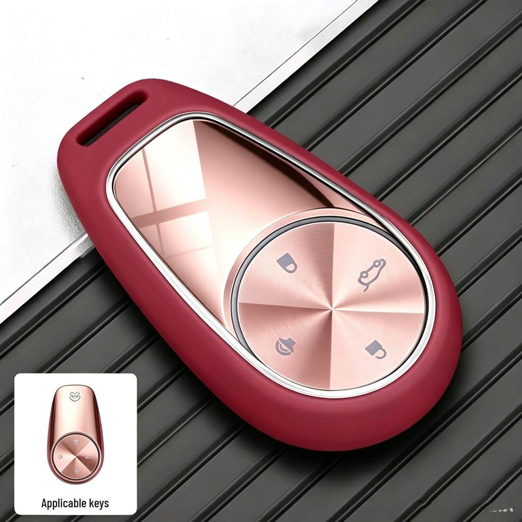 Silicone Car Key Case ES9 - Special Key Shell with Buckle and Accessories