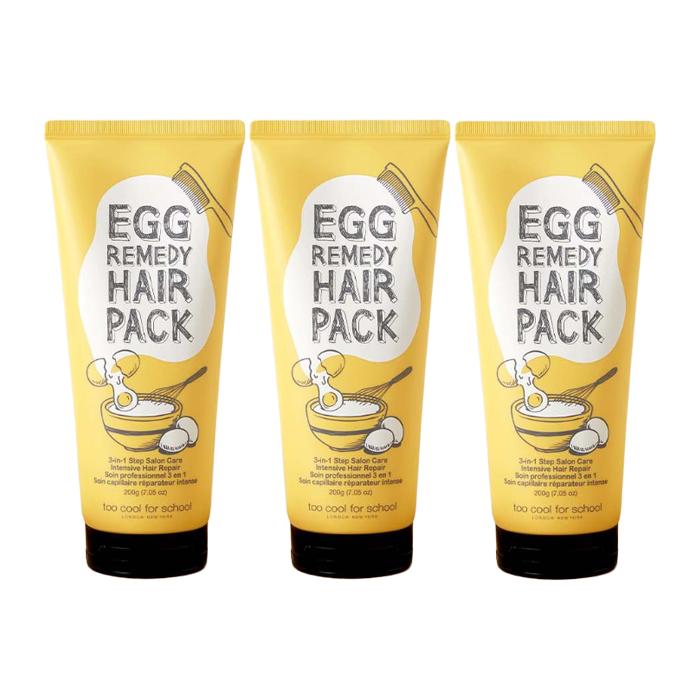 Too cool for school Egg Remedy Hair Pack 200g (3 Options)