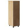 MOSS Mobile Storage Cart with Drawers Clear Lacquer Finish 34 x 39 x 103 cm