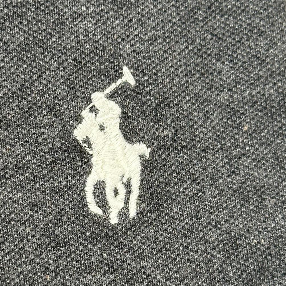 Polo Ralph Lauren Ss26 Logo Embroidered Half-Zip Short Sleeve Polo Shirt Classic Edition Men tops Gray 710951946-003