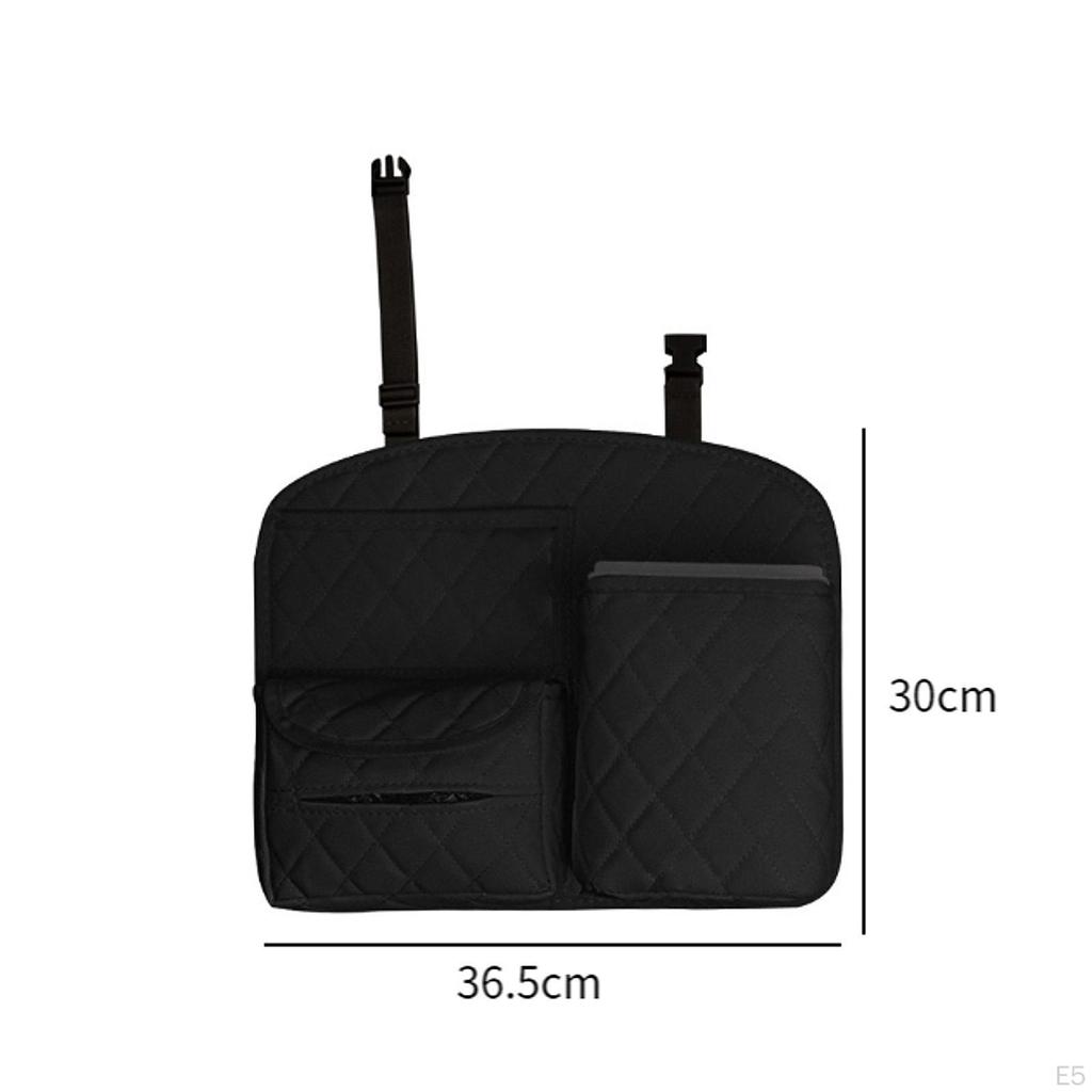 Premium Leather Organizer with Detachable Trash Phone Holder