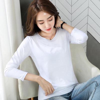 T-shirt da Donna Taglie Forti Girocollo Manica Lunga - Semplice Strato Base Autunno & Inverno