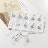 Double Row Solid Acrylic Nail Stand Base with 10-Piece Aurora Tip Holder Nail Art Display Manicure Tools and Accessories