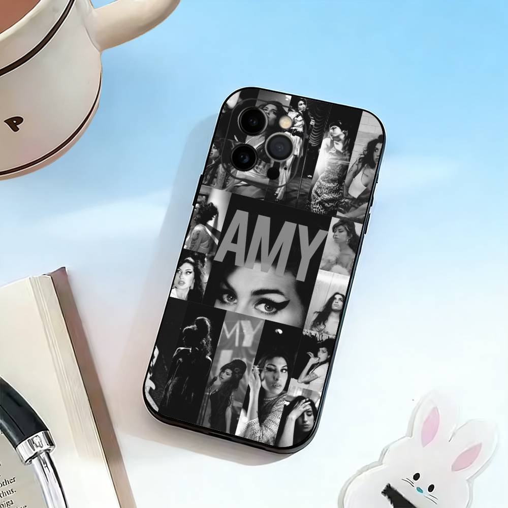 Y2K A-Amy Winehouse Phone Case Silicone Soft For IPhone 17 16 15 14 13 12 11 X XR Plus Pro Max Plus