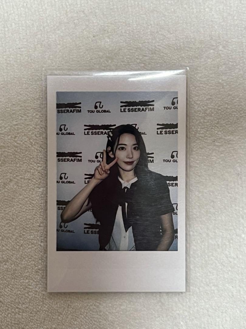 

[USED] lesserafim tou Chinese bonus trading card cheki lucky drop sakura