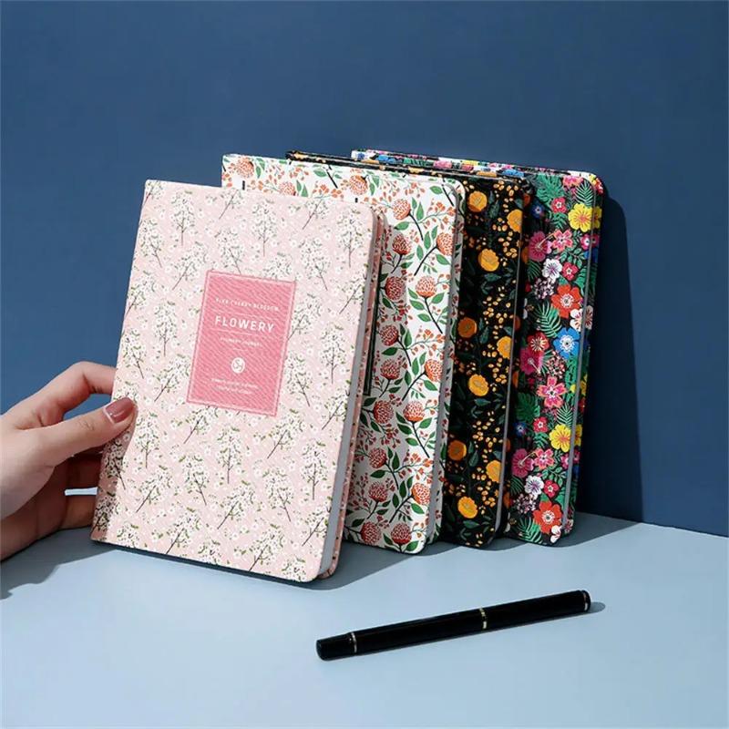 1 Stück Kawaii A5 A6 Terminplaner Vintage Jahreskalender Wöchentlicher Monatlicher Tagesplaner Blumen Organizer Papier Notizbuch Schulagenda