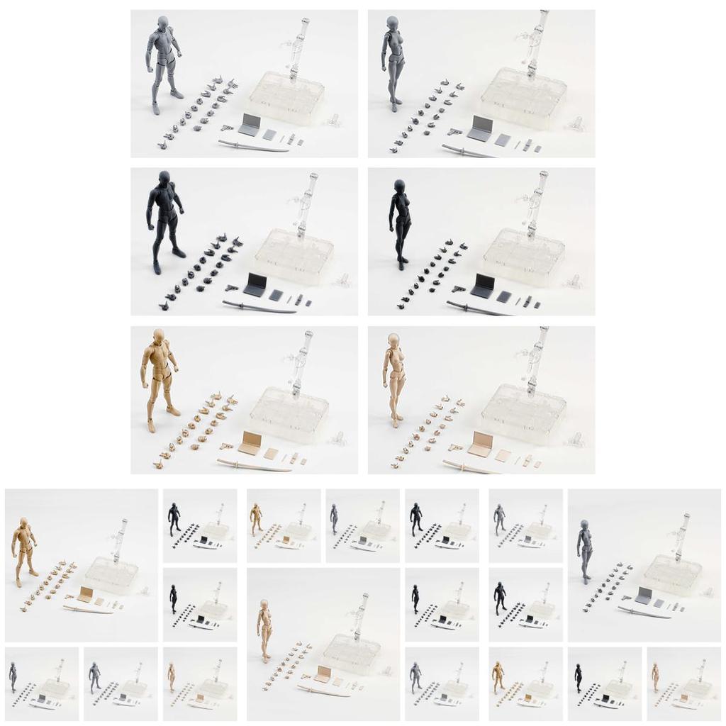 15cm Höhe Kunststoff/plastisch DIY Kombinationsfigurenmodell-Set für Heimdekoration