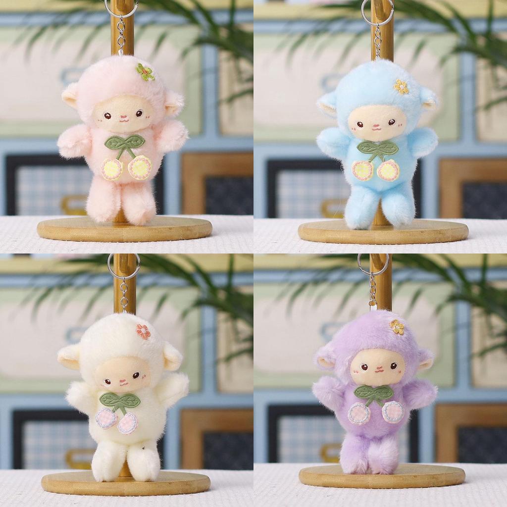 Plush Lamb Keychain Soft Toy With Pp Cotton Filling For Kids And Teens