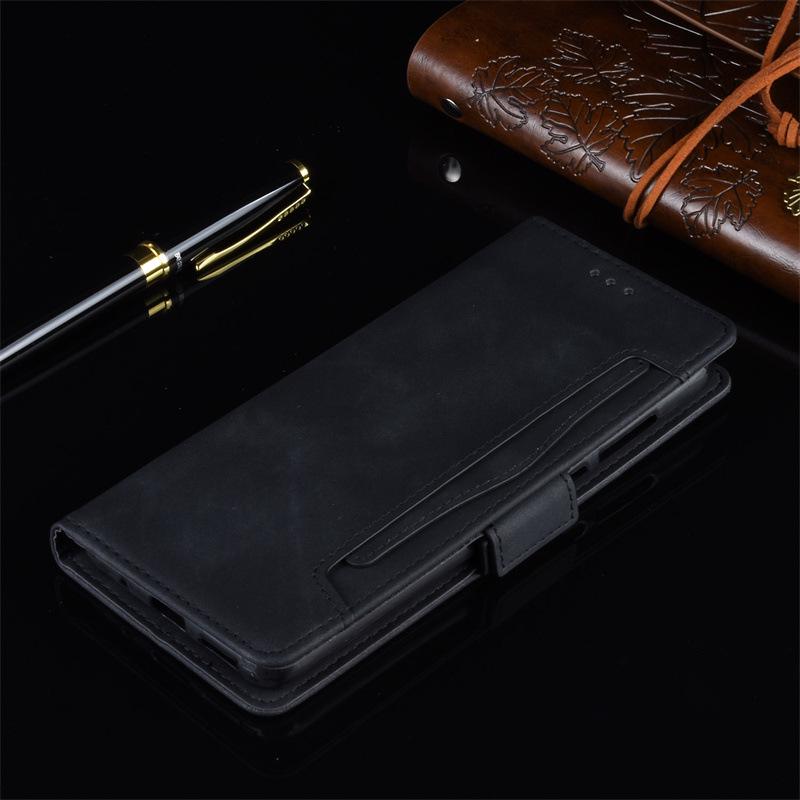 TCL 50SE Phone Leather Flip Case with Multi-Card Slots for TCL 505 4G/XE.