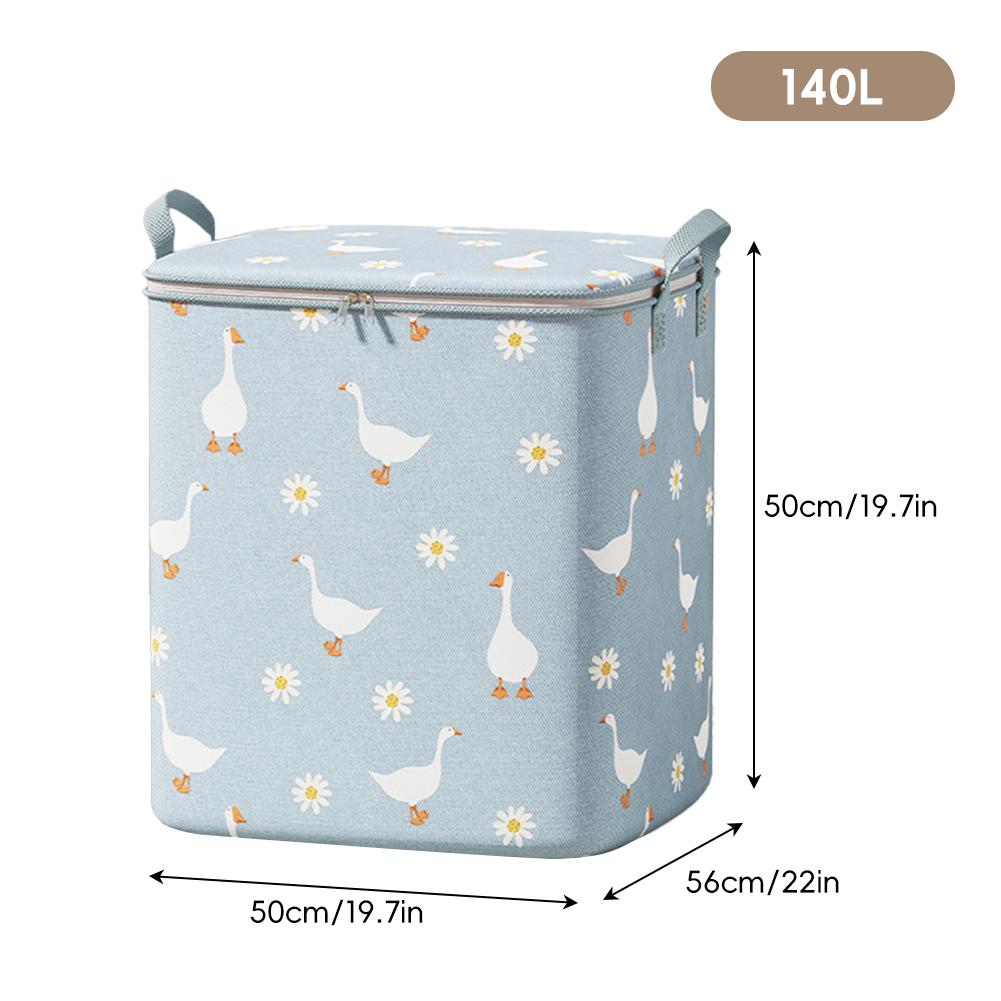 Zusammenfaltbare Kleideraufbewahrungstasche Großes Fassungsvermögen Tragbarer Schlafzimmer-Organizer Faltbare Staubdichte Steppdecke Reißverschlusstasche Saisonale Umzugsaufbewahrung