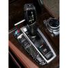Carbon Fiber Gear Shift Panel Frame Base Cover Trim For BMW 5 Series F10 F25 F26