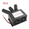 24V 800w Hole Car Heater Tungsten Heater 3 Air Outlet 3 Cooling Fan Used For Defrost Demist Deicing Instant Heating