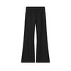 FILA Original Simple Fashion Classic Retro Solid Color Versatile Comfortable Fitted Knit Flared Casual Pants Women bottoms F11W619606FBK