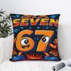 Funny 67 Six Seven Italian Brainrot 6 7 Meme Pillow Case  Design Pillow Cover Retro Trendy Pillowcases For Living Room Sofa