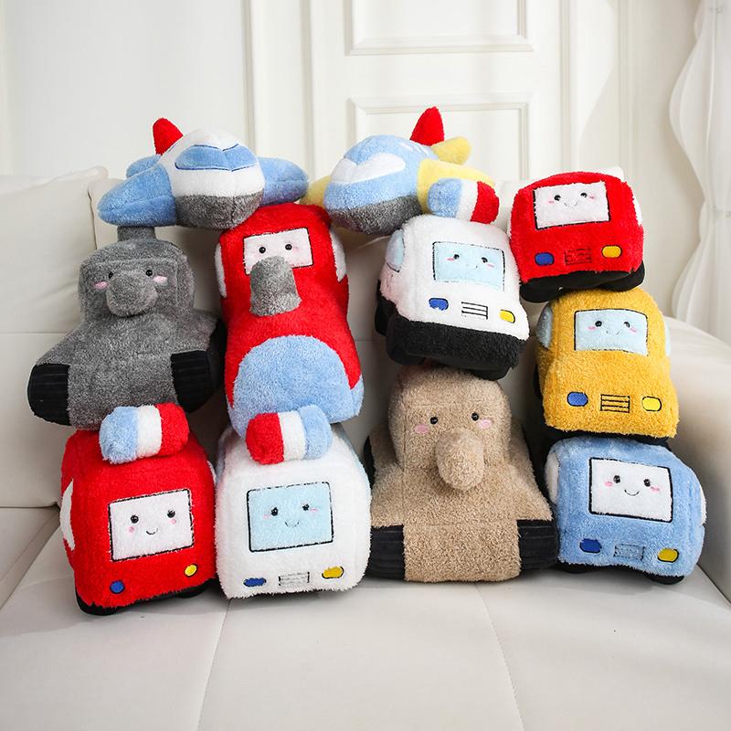 Transport Auto Panzer Feuerwehrauto Plüschtiere Weiche Plüschtier Puppe Jungen Kinder Mitgebsel Geschenke Glückliche Kinder Geburtstagsdekoration