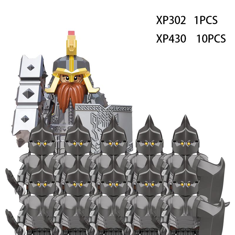 Soldados Élficos Medievais de Rohan Guarda Exército lotr Figuras de Ação Mini Blocos Boneca Montar Blocos de Construção MOC DIY Brinquedos para presentes de criança
