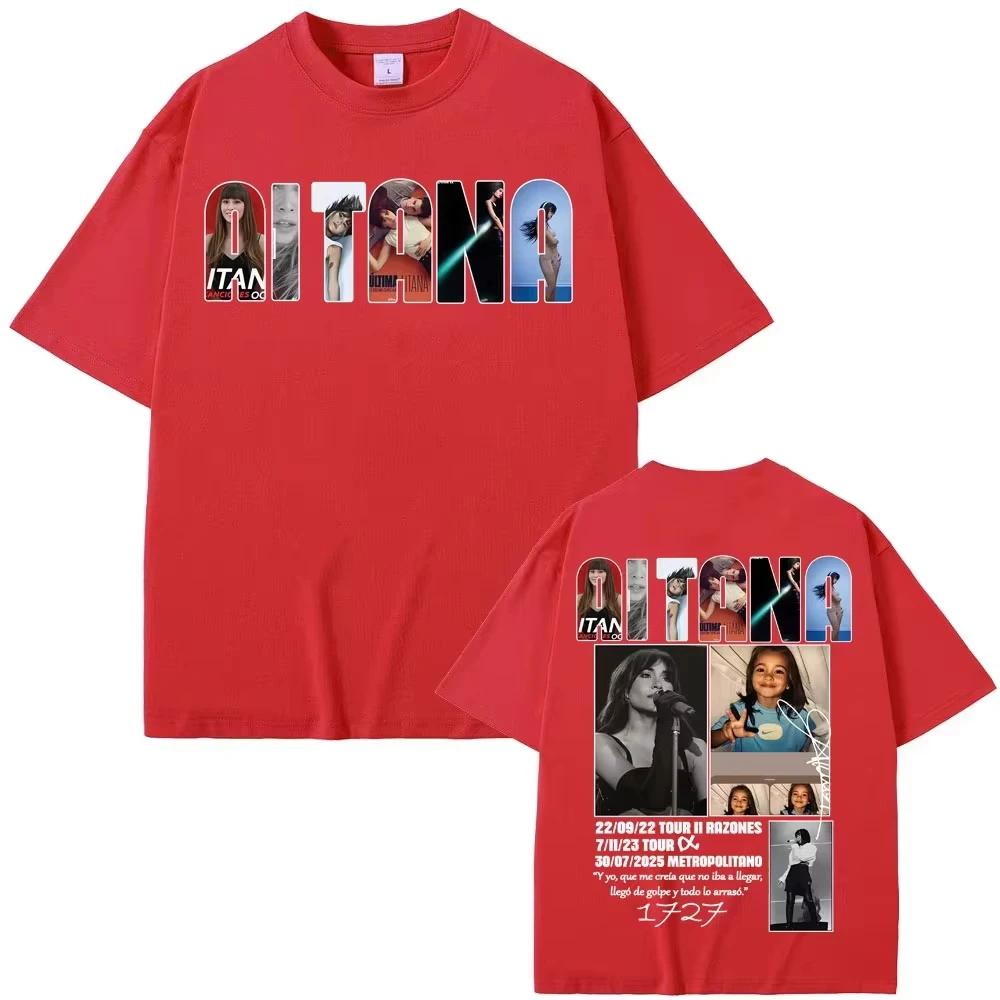 2026 Frühling Sommer Sängerin Aitana Musikalbum Tour Grafik T-Shirts Herren Damen Kleidung Mode Reiner Baumwollkomfort Lässiges Oberteil