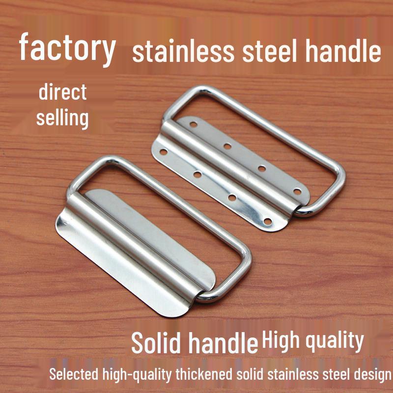 304 Stainless Steel Folding Handle Pull Ring for Furniture and Doors