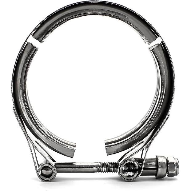 V Band Clamp For Turbo, Automotive Stainless Steel Turbo Clamp With Male Female Flange (4")