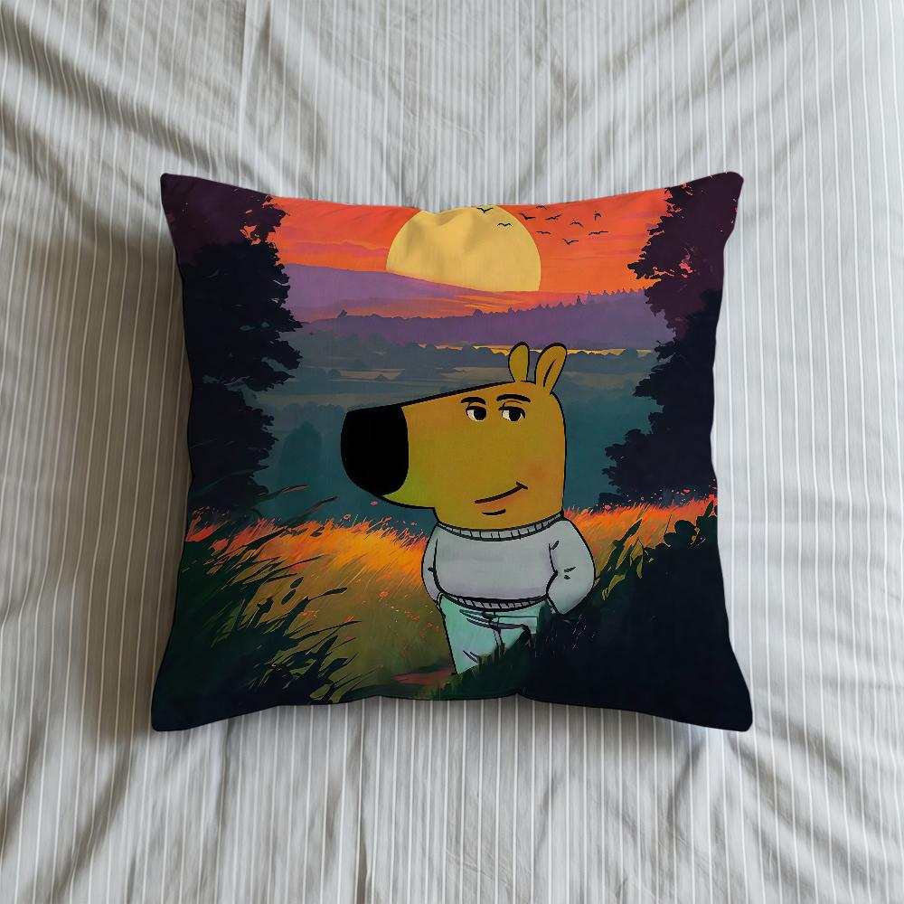 Guy Chill Cushion Cover Internet Soft Case For Meme Sofa Living Room Home Comfortable Office Decor Protective Pillow Covers