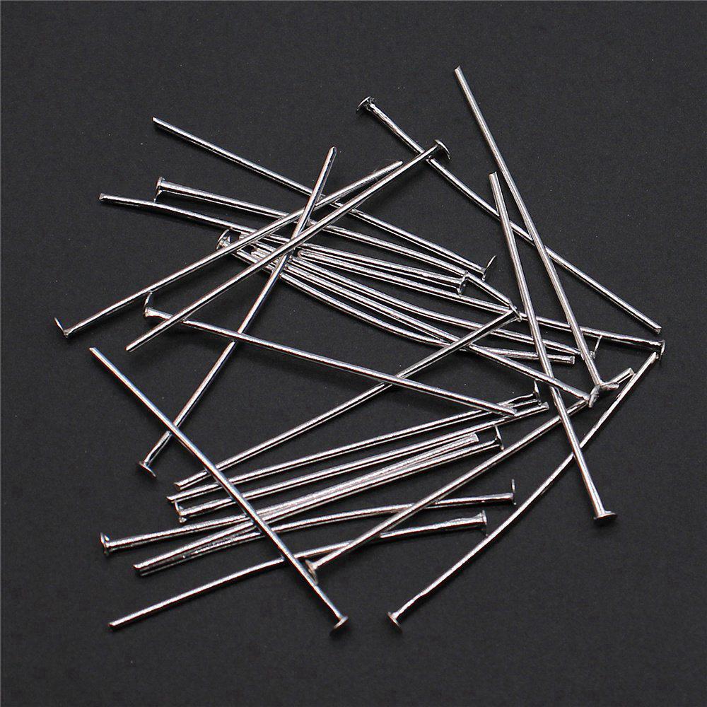Perlenzubehör Metall-Ösenstifte Schmuckherstellung Zubehör Flachkopf-Stift