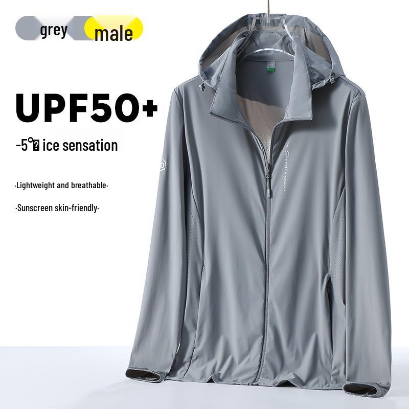 

Летняя куртка из высококачественного ледяного шелка с защитой от УФ-лучей - Дышащая, прохладная и легкая для пар, идеально подходит для активного отдыха и рыбалки. 4XL