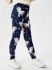 Girls Unicorn Printed Leggings Yoga Pants, Stretchy Opaque Activewear for School & Sports, Kids 3T-7Y