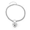 Fashionable Simple Collarbone Necklace: Small Fresh Peach Heart Design for Women (NK28040)