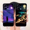 For OPPO Reno15 5G CPH2825 2026 Fashion Dusk Beach Painting Phone Case For Oppo Reno 15C 15 Soft Silicone Covers Bumpers
