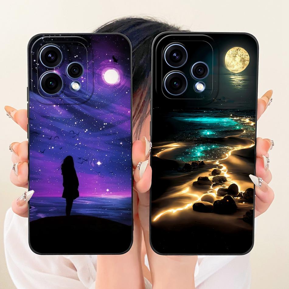 For OPPO Reno15 5G CPH2825 2026 Fashion Dusk Beach Painting Phone Case For Oppo Reno 15C 15 Soft Silicone Covers Bumpers