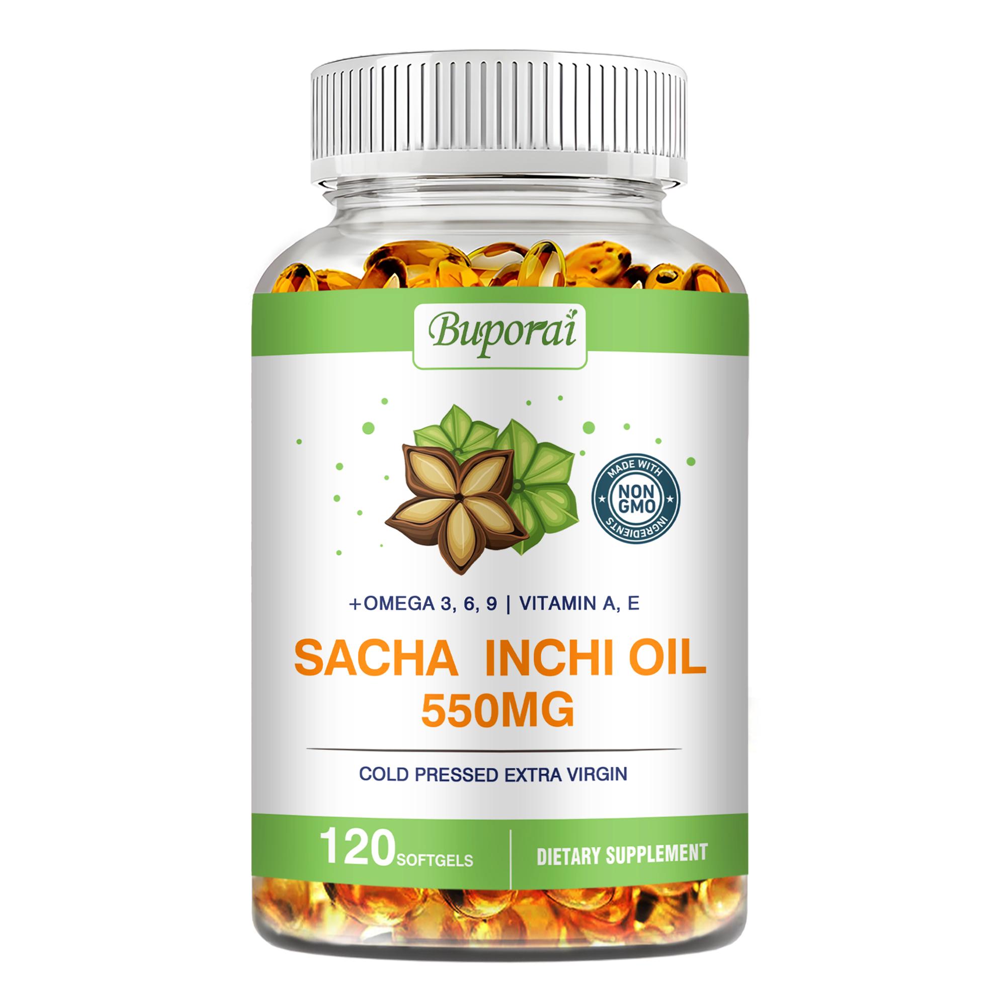 

Sacha Inchi oil Capsules 550mg Rich In Vitamin A E DHA EPA Omega 3, 6, 9 and Antioxidant 120