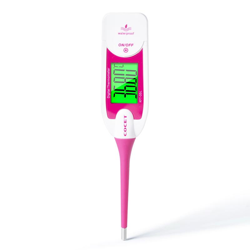 CE Approved LCD Large Screen Displays Electronic Medical Waterproof Digital Thermometers With Fever Alarm Plastic